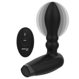 ADDICTED TOYS - INFLATABLE REMOTE CONTROL PLUG - 10 MODES OF VIBRATION